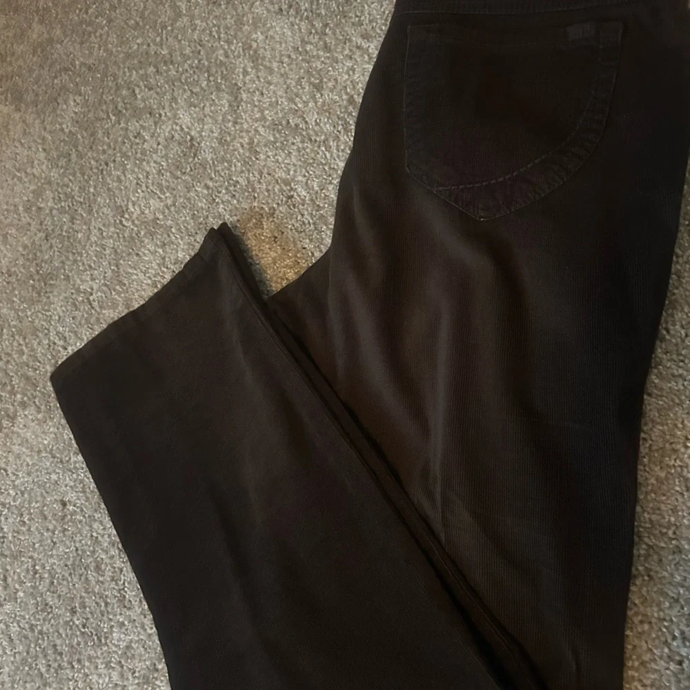 Nine West Corduroy Dark Brown Wide Leg Pants, sz 10 - Picture 9 of 11